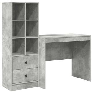 vidaXL Biurko Betonowy szary 135,5 x 50 x 127 cm 2 szt.