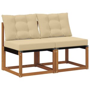 vidaXL 2 Sztuka Sofa środkowa na zewnątrz