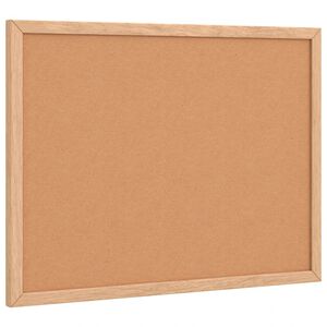 vidaXL Tablica korkowa z ramą z litego drewna sosnowego 40x30 cm