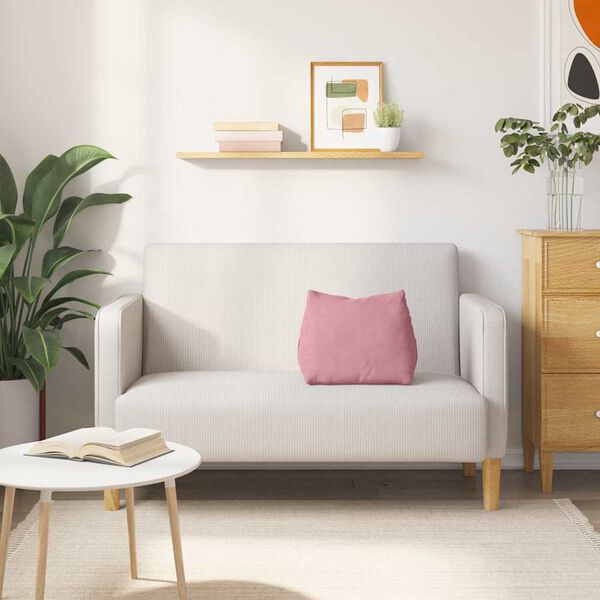 vidaXL Poduszka na plecy R&oacute;żowy 45 x 20 x 35 cm Tkanina sztruksowa