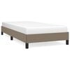 vidaXL Rama ł&oacute;żka bez materaca Taupe 90x190 cm Tkanina