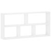 vidaXL P&oacute;łka ścienna Biały 102 x 17 x 50 cm Drewno inżynieryjne