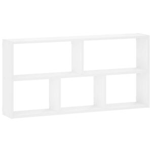 vidaXL P&oacute;łka ścienna Biały 102 x 17 x 50 cm Drewno inżynieryjne