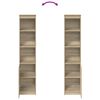vidaXL Komoda Sonoma Oak 37,5x35x180 cm Drewno klejone