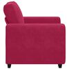 vidaXL Sofa Fotel Wino Czerwone 100x77x82 cm Aksamit