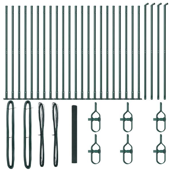 vidaXL Słupek ogrodzeniowy. Zielony 50 x 1,4 m (19 x 19 mm siatka)