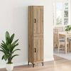 vidaXL Highboard Dąb rzemieślniczy 34,5 x 34 x 180 cm