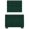 vidaXL Ł&oacute;żko kontynentalne z materacem, zielone, aksamit, 80x200 cm