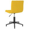 vidaXL Obrotowe krzesła stołowe, 2 szt., musztardowe, obite aksamitem