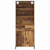 vidaXL Highboard z szufladą Stare drewno 69,5 x 32,5 x 180 cm