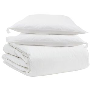 vidaXL Zestaw kołder z poduszką 3 pcs Biały Pi&oacute;ra down