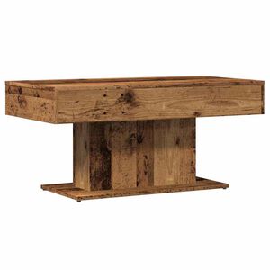 vidaXL Stolik kawowy Stare drewno 96x50x45 cm Drewno konstrukcyjne