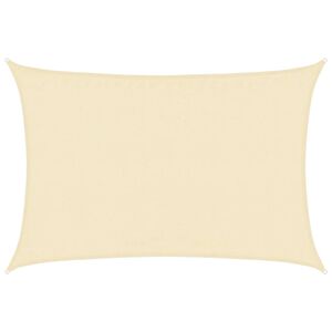 vidaXL Żagiel przeciwsłoneczny, 160 g/m&sup2;, kremowy, 3,5x4,5 m, HDPE