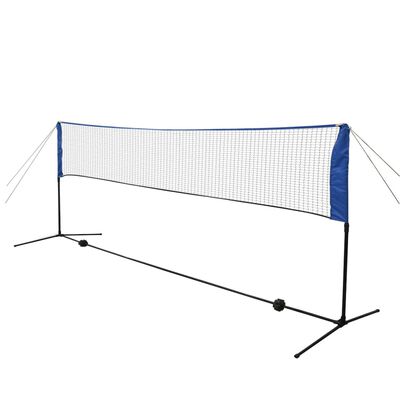 vidaXL Siatka do badmintona, lotki, 300x155 cm