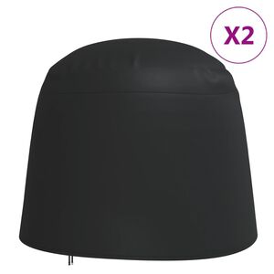 vidaXL Pokrowce na dwuosobowe krzesło typu jajo, 2 szt., &Oslash;230x200 cm