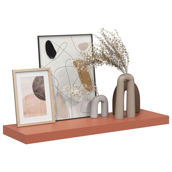 vidaXL P&oacute;łka ścienna Czerwony 90 x 23,5 x 4 cm Materiał drewnopochodny