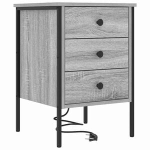 vidaXL Szafka Nocna Szary Sonoma 42 x 41 x 61 cm Drewno inżynieryjne