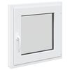 vidaXL Okno piwniczne RISOR 50 x 50 cm PVC i szkło Biały