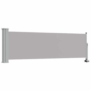 vidaXL Wysuwana markiza boczna na taras, 80 x 300 cm, szara