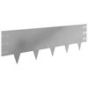 vidaXL Krawężnik do trawnika 30 pcs 100 x 30 cm Stal srebrny