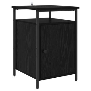 vidaXL Szafka Nocna Czarny Dąb 40 x 42 x 60 cm Drewno inżynieryjne