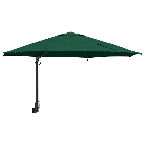vidaXL Parasolka ogrodowa Zielony 248 x 248 x 148 cm Poliester i Stal