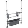 vidaXL Regulowany organizer kuchenny, aluminiowy