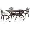 vidaXL Zestaw do jadalni w ogrodzie 5 pcs kolor bronzu Aluminium