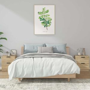 vidaXL Szafki nocne, 2 szt., dąb sonoma, materiał drewnopochodny
