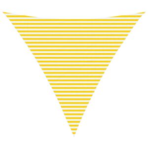 vidaXL Żagiel przeciwsłoneczny Ż&oacute;łty i Biały 6 x 6 x 6 m