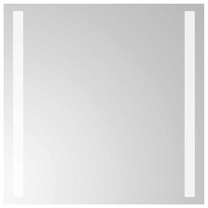 vidaXL Lustro łazienkowe LED przezroczysty 40 x 40 cm szkło hartowane
