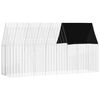 vidaXL Klatka dla kr&oacute;lika srebrny 400 x 100 x 210 cm Stal ocynkowana