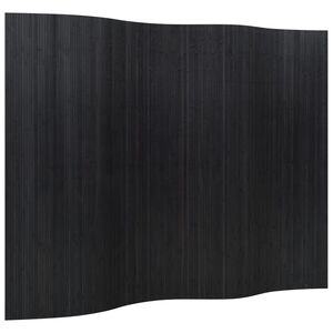 vidaXL Parawan,&nbsp;czarny, szerokość 250 cm, wysokość 165 cm,&nbsp;bambusowy