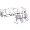 vidaXL Zestaw Sof na Ogr&oacute;d z poduszką 9 pcs Czarny Aluminium