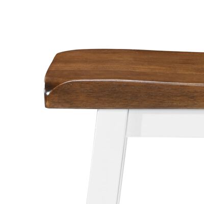 vidaXL Stolik i krzesła barowe, 3 elementy, drewno