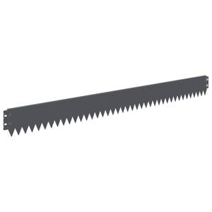 vidaXL Krawężnik do trawnika 10 szt. 103 x 10 cm Stal antracytowy