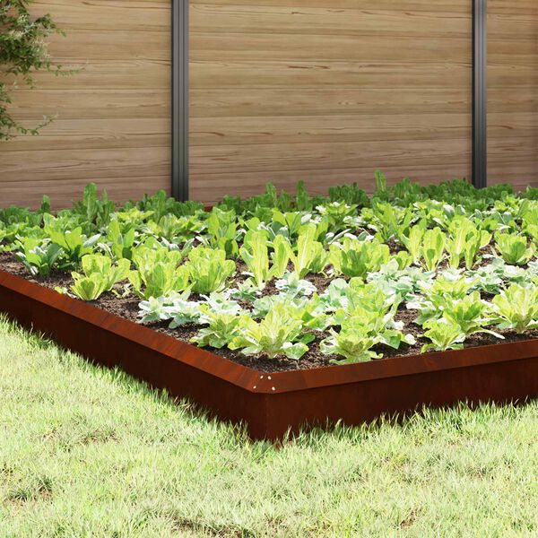 vidaXL Płoty ślimakowe 20 pcs Rdzawy