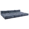 vidaXL Modułowa sofa Geometryczny 4 pcs Indygo 70 x 70 x 56 cm tkanina
