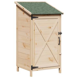 vidaXL Shed ogrodowy naturalny 59,5 x 56 x 113,5 cm Drewno Świerkowe