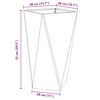 vidaXL Donica 2 pcs Antracyt 40 x 40 x 75 cm Stal