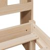 vidaXL Ł&oacute;żko z regałem, bez materaca, 75x190 cm, drewno sosnowe