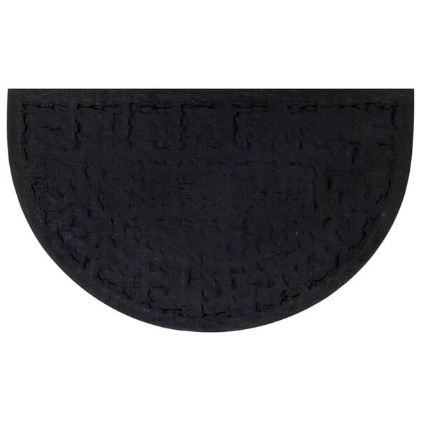 vidaXL Wycieraczka, p&oacute;łokrągła, 45x75 cm, guma i wł&oacute;kno kokosowe