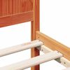 vidaXL Ramka ł&oacute;żka Brązowy 120 x 200 cm Lite drewno sosnowe