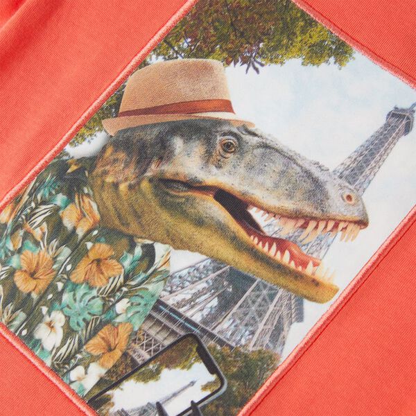 Koszulka dziecięca, jasnoczerwona, 104