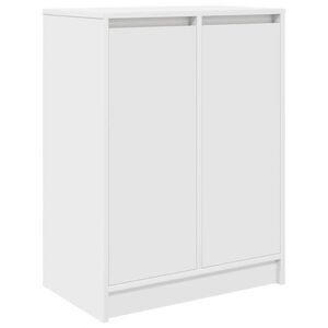 vidaXL Szafka na buty Biała 57x34x76 cm Drewno klejone