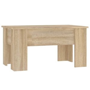 vidaXL Stolik kawowy, dąb sonoma, 79x49x41, materiał drewnopochodny