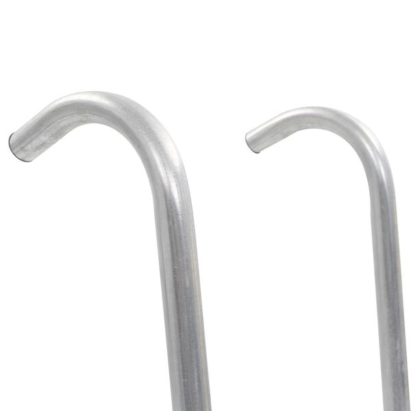 vidaXL 2-stopniowa drabinka do trampoliny, stalowa, srebrna, 102,6 cm