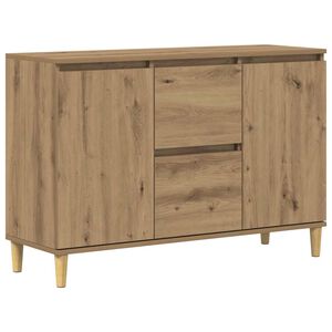 vidaXL Szafka, dąb artisan, 102x35x70 cm, materiał drewnopochodny