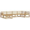 vidaXL Zestaw sof na zewnątrz 6 pcs Biały 327 x 168,5 x 73 cm