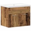 vidaXL Zestaw mebli łazienkowych z przechowywaniem 3 pcs Stare drewno